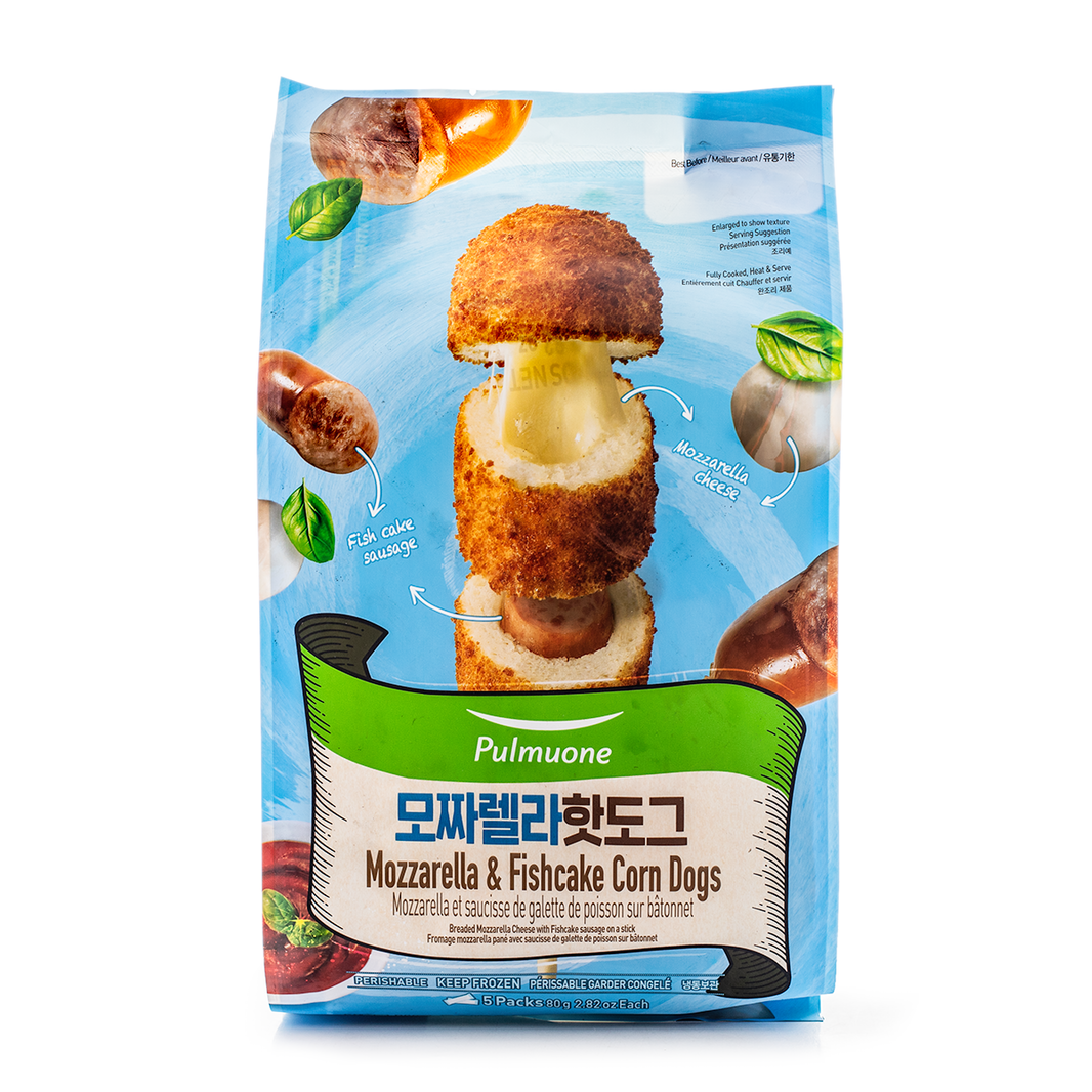 [Pulmuone] Mozzarella Corn Dog / 풀무원 모짜렐라 핫도그