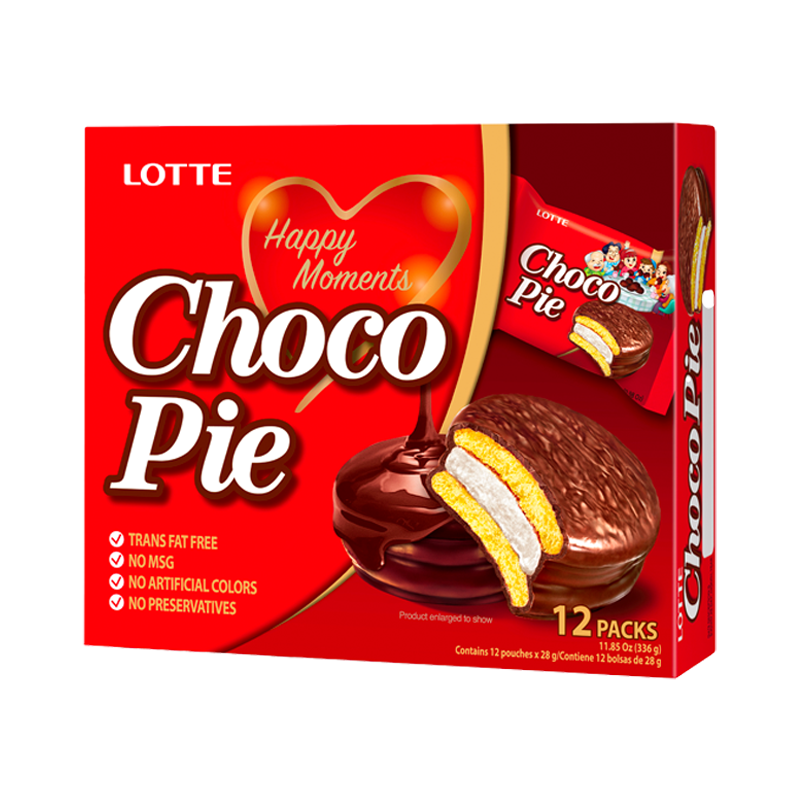 [Lotte] Choco Pie / 롯데 초코파이 (12Pkgs/Box)