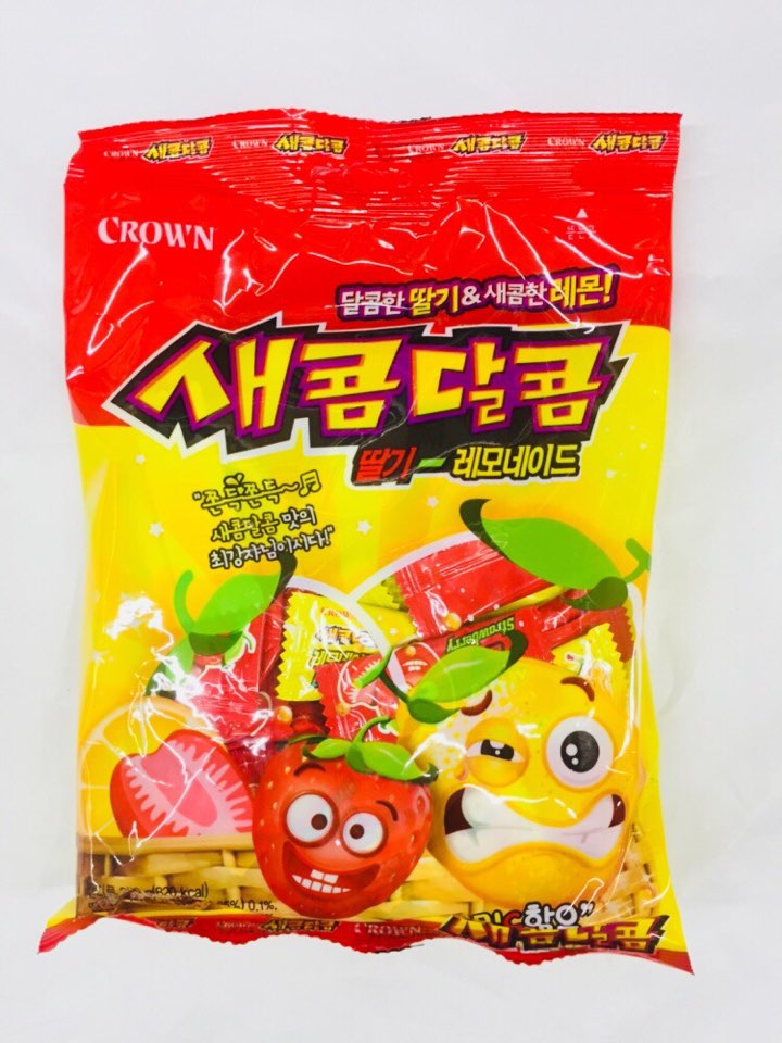 [CROWN] SAECOM DALCOM SOUR CARAMEL / 크라운 새콤달콤 딸기 레모네이드 200g
