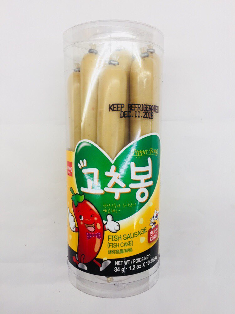 WANG PEPPER BONG FISH SAUSAGE 340G / 왕 고추봉 소시지 340G