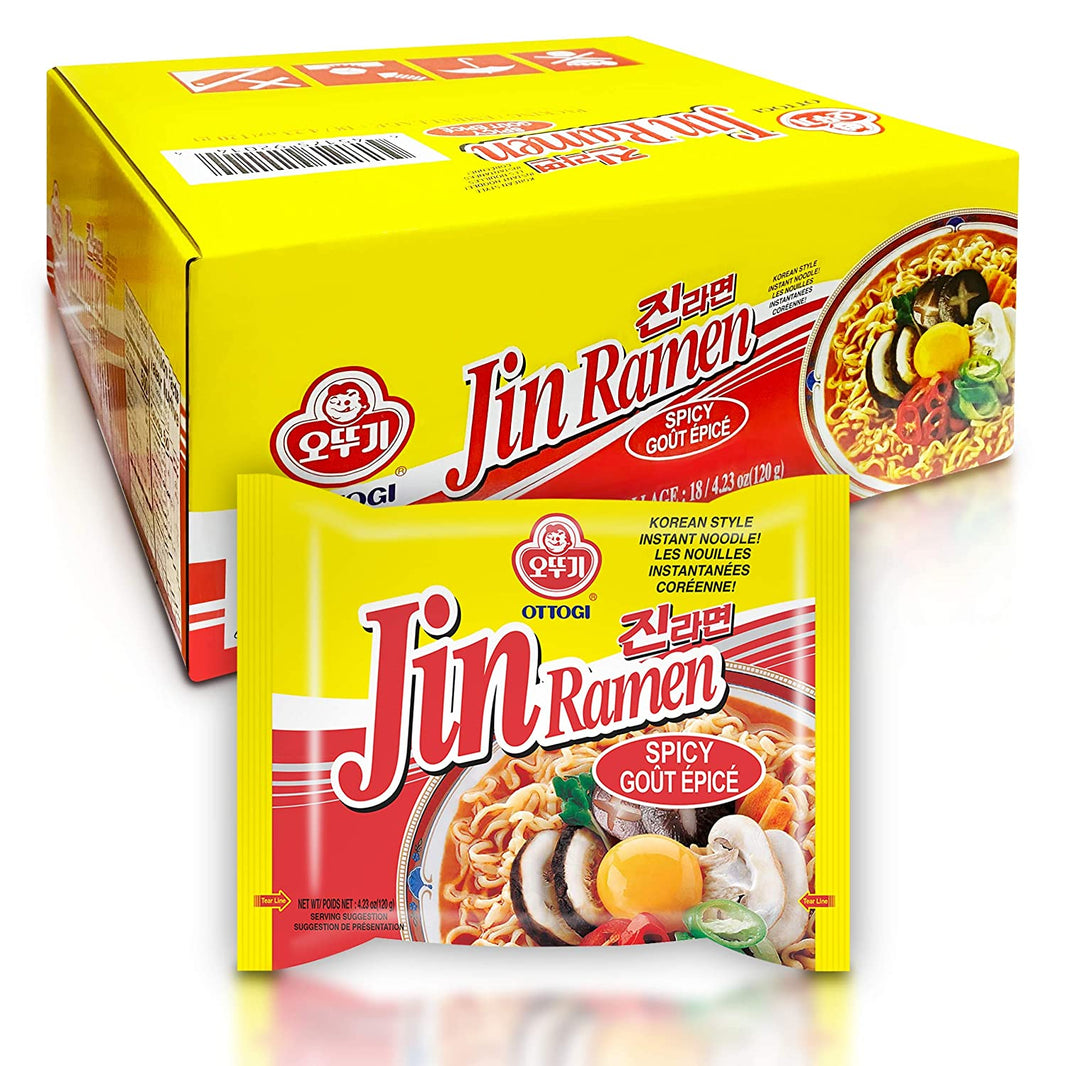 [Ottogi] Jin Ramen Hot / 오뚜기 진라면 매운맛 (4pk or box)