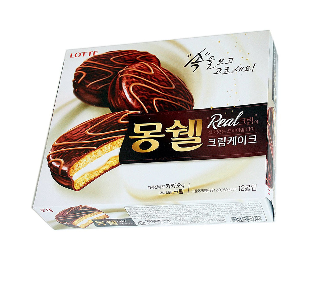 [Lotte] Moncher Cream Cake / 롯데 몽쉘 크림 케이크 (384g)