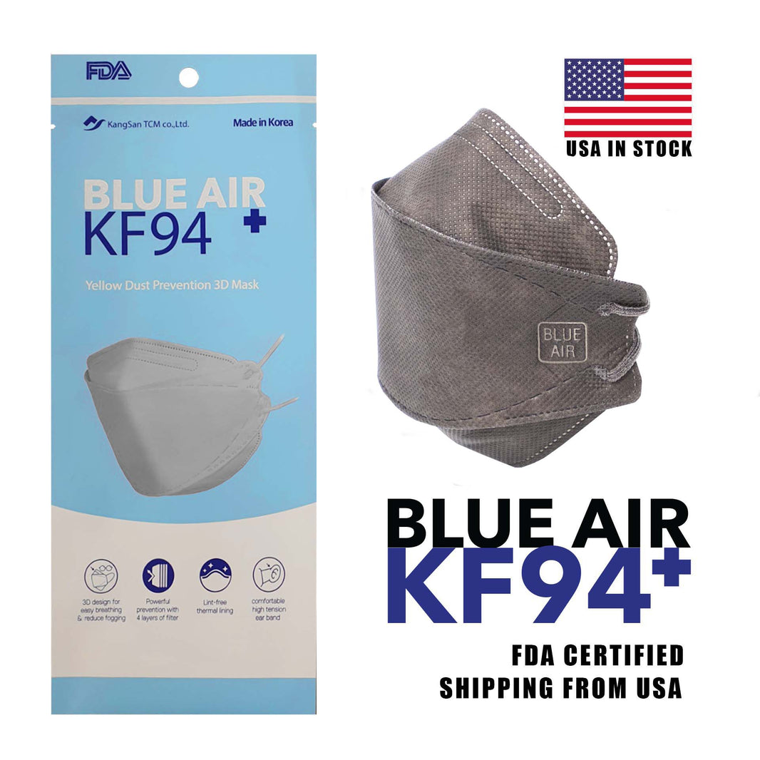 [BlueAir] Blue Air KF94 Mask Gray / 블루에어 KF94 마스크 회색 FDA 인증 제품 (50pcs)