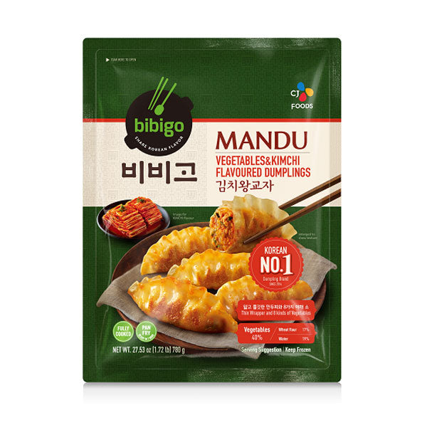 [CJ] Bibigo Kimchi Vegetable Dumplings / 비비고 김치 왕교자 (1.5lb)