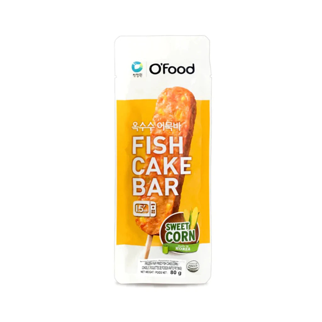 [O'Food] Fish Cake Bar Sweet Corn / 청정원 오푸드 옥수수 어묵바 (80g x3)