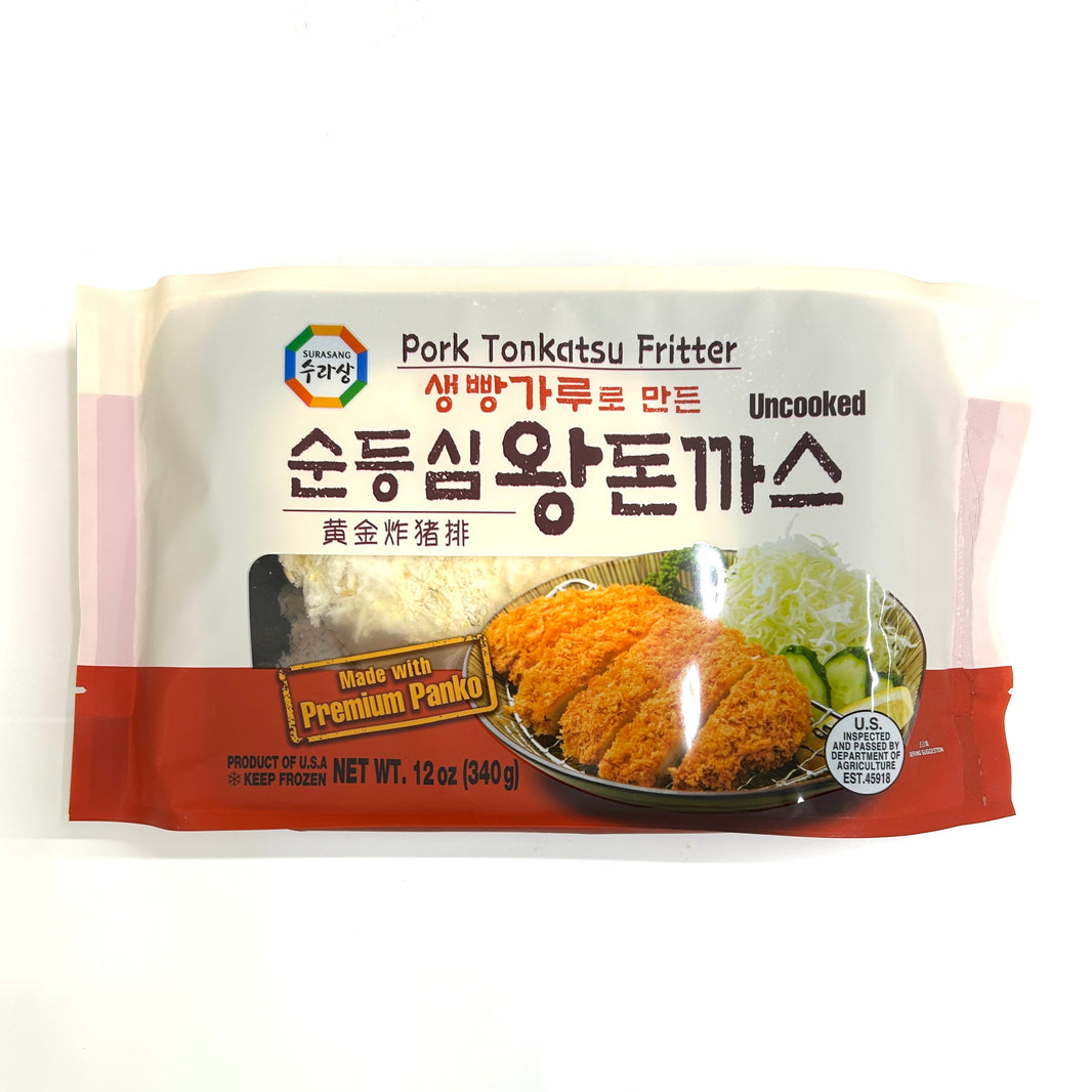 [Surasang] Pork Tonkatsu Fritter / 수라상 순등심 왕 돈까스 (340g)