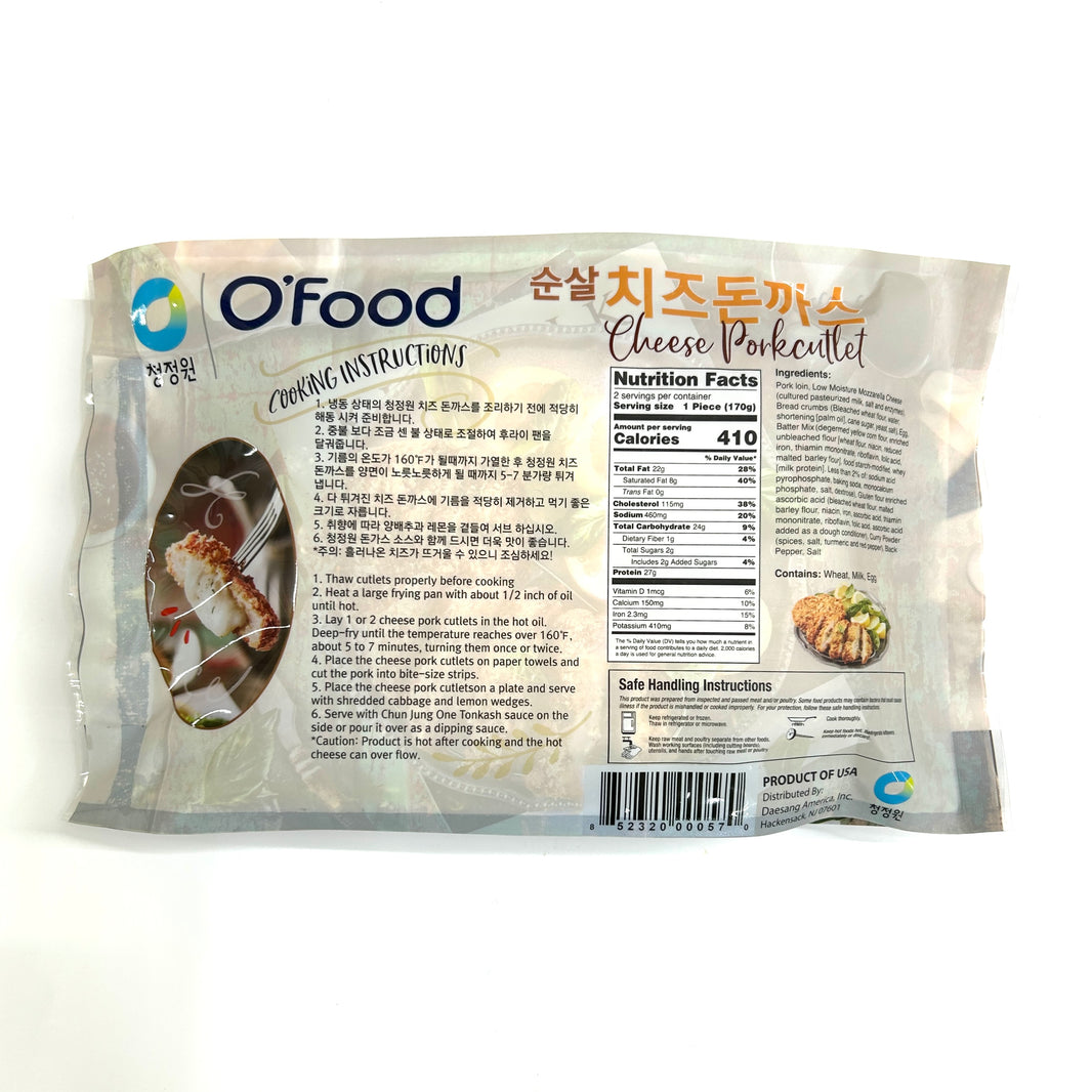 [O'food] Cheese Porkcutlet Cook and Serve / 오푸드 순살 치즈 돈까스 (340g)