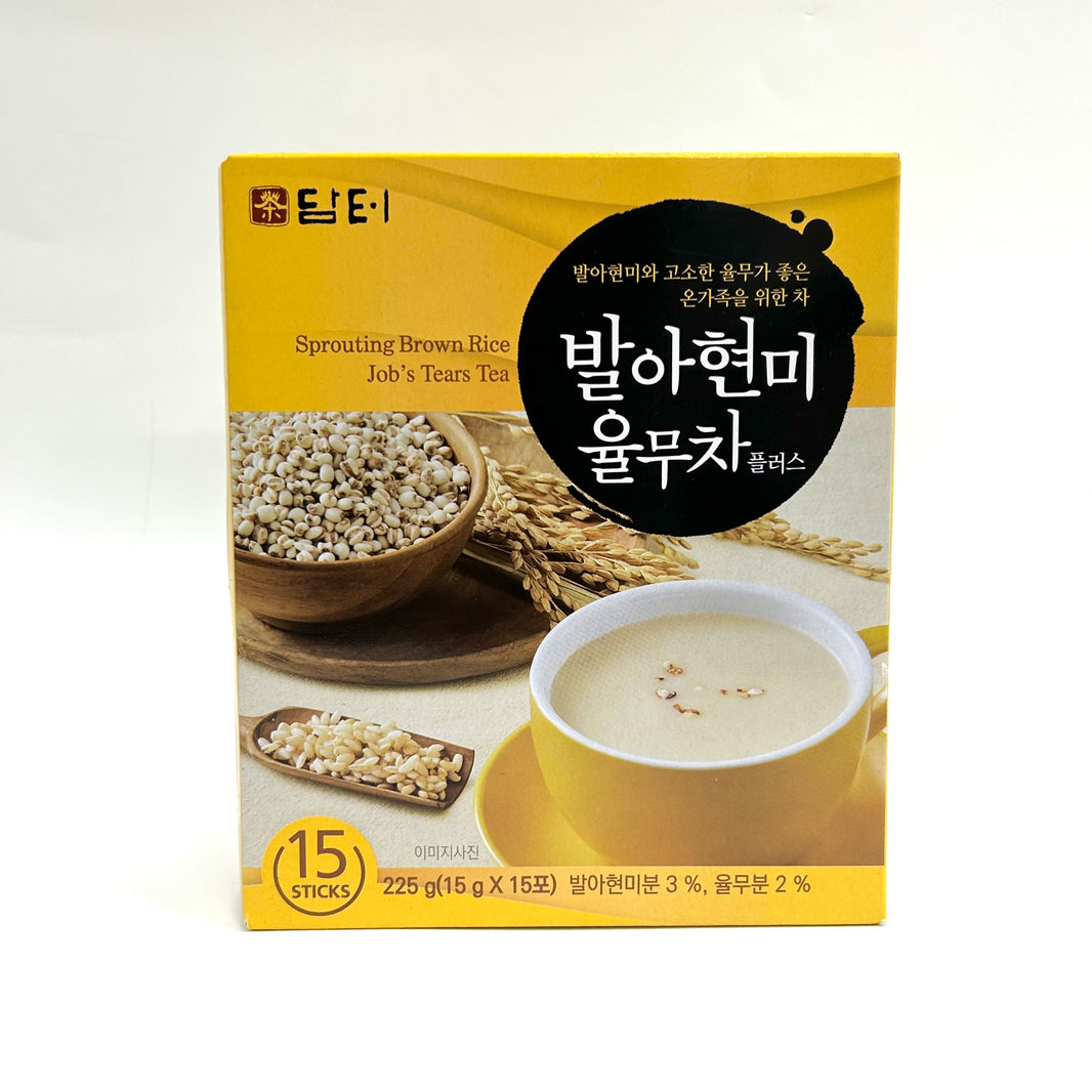 [Damtuh] Sprouting Brown Rice Job's Tears Tea / 담터 발아 현미 율무차 플러스(15sticks/box)