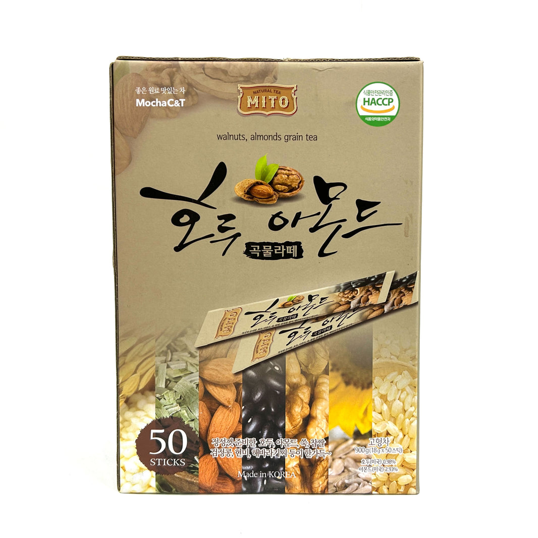 [Mito] Walnuts, Almonds Grain Tea / 미토 호두 아몬드 곡물라떼 미숫가루 (50sticks)