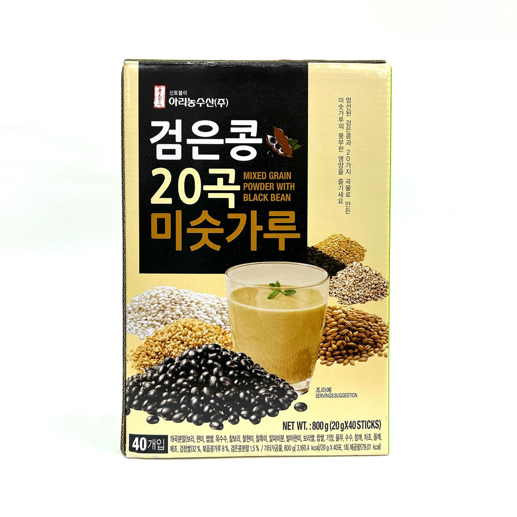 [Arinongsusan] Mixed Grain Powder w Black Bean / 검은콩 20곡 미숫가루 (40sticks)