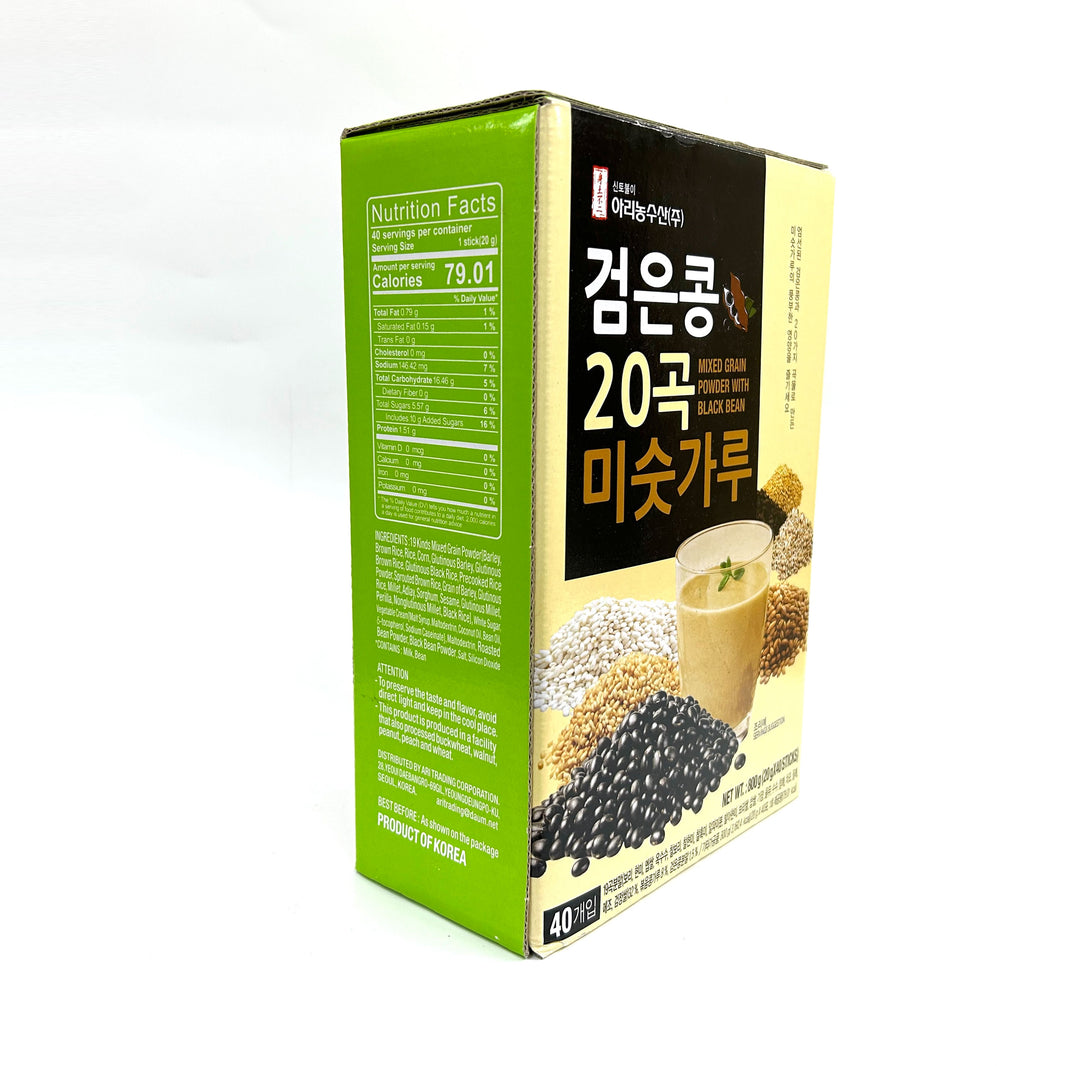 [Arinongsusan] Mixed Grain Powder w Black Bean / 검은콩 20곡 미숫가루 (40sticks)