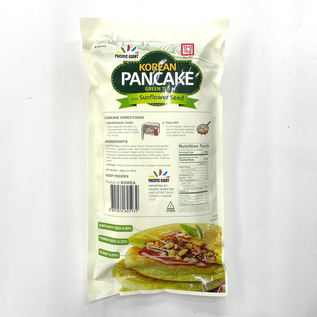 [Hansung] Korean Pancake Green Tea / 한성기업 녹차 씨앗 호떡 (400g)