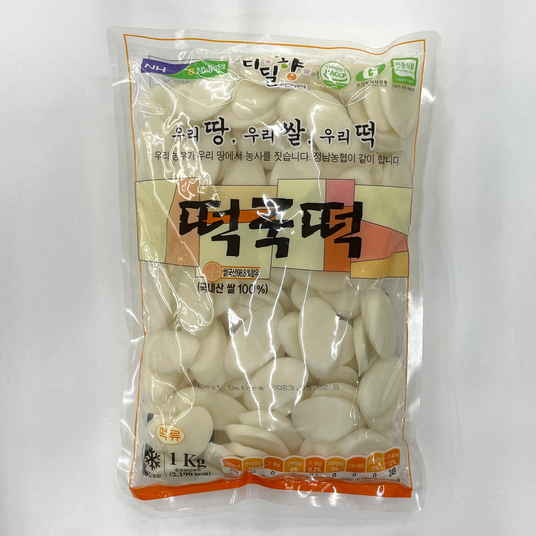 [Didilhyang] Rice Cake Sliced / 디딜향 우리땅, 우리쌀, 우리떡 떡국 떡 (1kg)