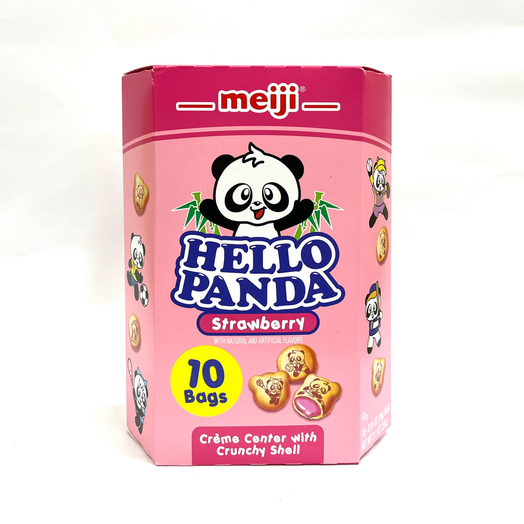 [Meiji] Hello Panda Snack Strawberry Flavor / 메이지 헬로 판다 과자 딸기 맛 (10bags)