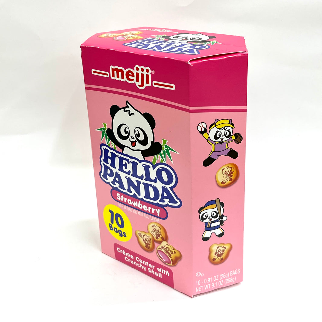 [Meiji] Hello Panda Snack Strawberry Flavor / 메이지 헬로 판다 과자 딸기 맛 (10bags)