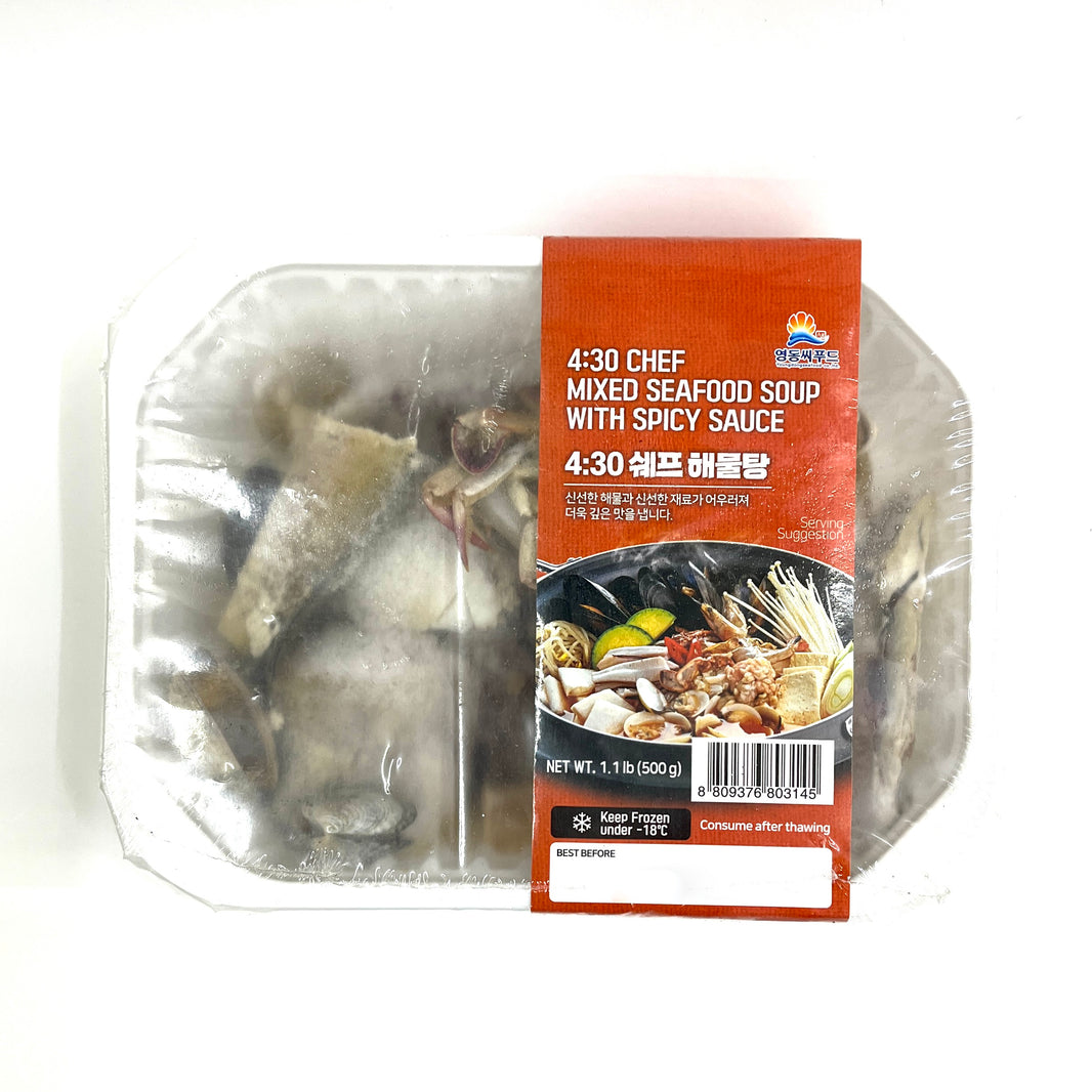 [Yungdong] 4:30 Chef Mixed Seafood Soup w. Spicy Sauce / 4:30 쉐프 해물탕 (500g)