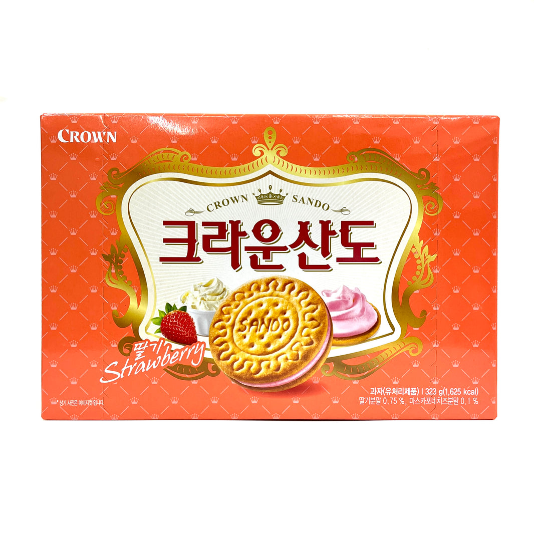 [Crown] Sando Strawberry Flavor / 크라운 산도 딸기맛 (323g)
