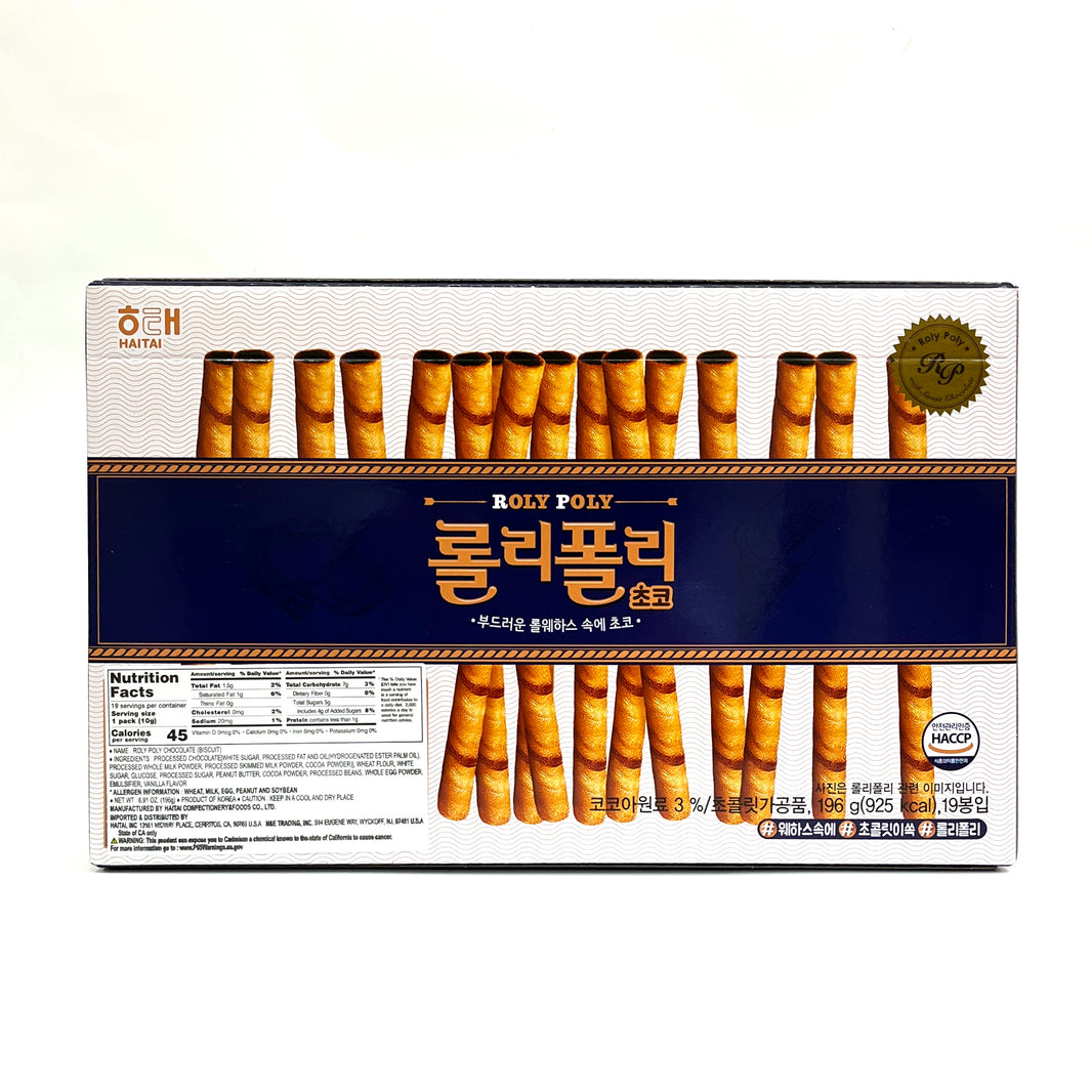 [Haitai] Roly Poly Choco / 해태 롤리폴리 (196g)