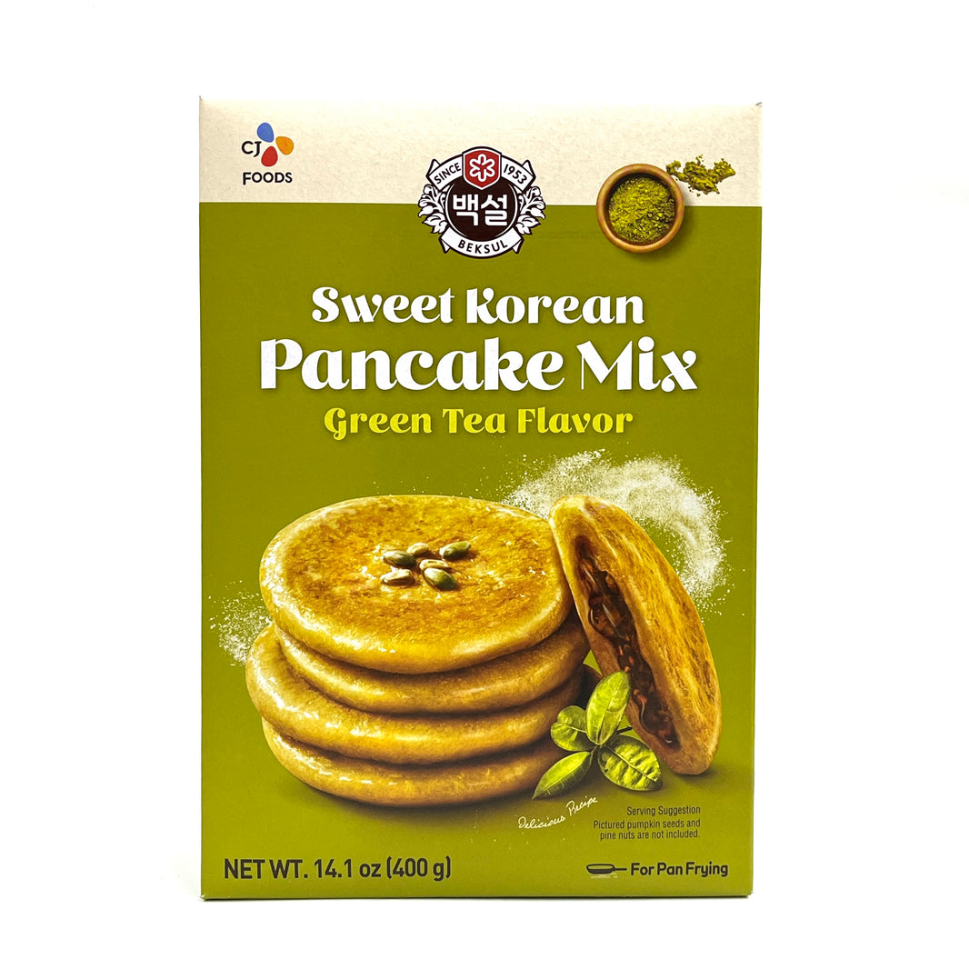[Beksul] Sweet Korean Pancake Mix Green Tea Flavor / 백설 녹차맛 호떡 믹스 (400g)
