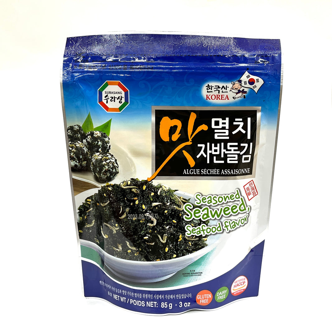 [Surasang] Seasoned Seaweed w. Anchovy / 수라상 멸치 맛 자반 돌김 (85g)