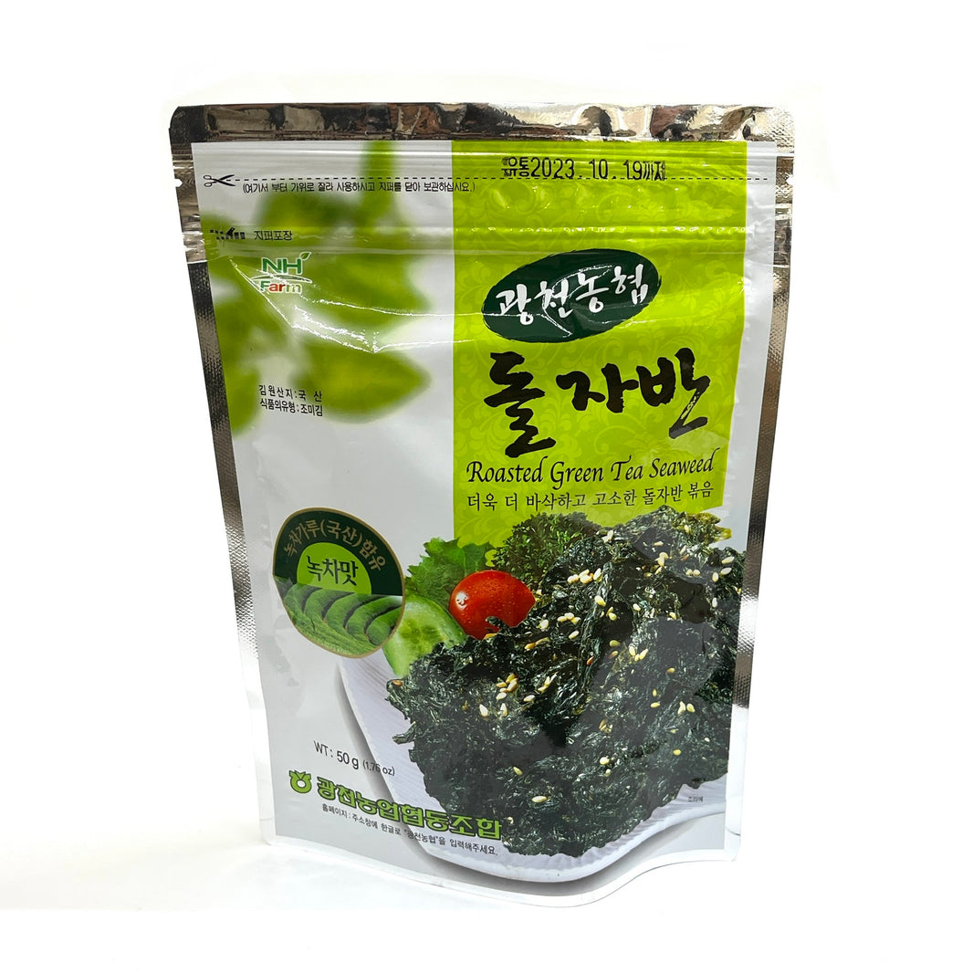 [Kwangchun NH] Roasted Green Tea Seaweeds / 광천농협 녹차 돌자반 (50g)