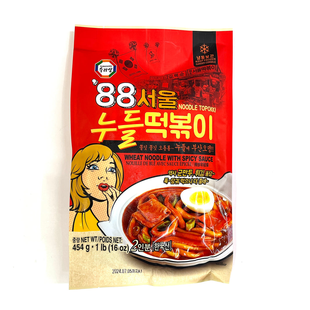 [Surasang] '88 Seoul Noodle Ttopoki - Wheat Noodle Spicy Sauce / 수라상 88 서울 누들 떡볶이 (454g)
