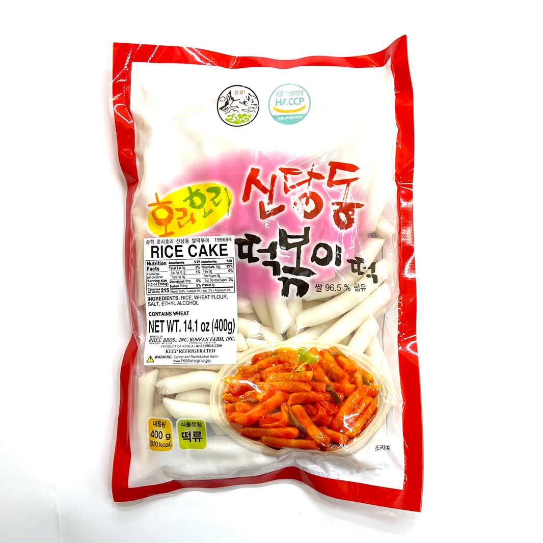 [Songhak] Shindangdong Tteokbokki Rice Cake / 송학 호리호리 신당동 떡볶이 떡 (400g)