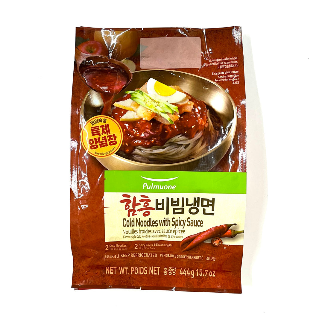 [Pulmuone] Hamheung Cold Noodles w. Spicy Sauce / 풀무원 함흥 비빔 냉면 (444g)