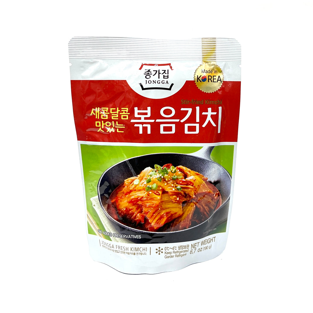 [Jongga] Stir Fried Kimchi / 종가집 새콤 달콤 맛있는 볶음 김치 (190g)