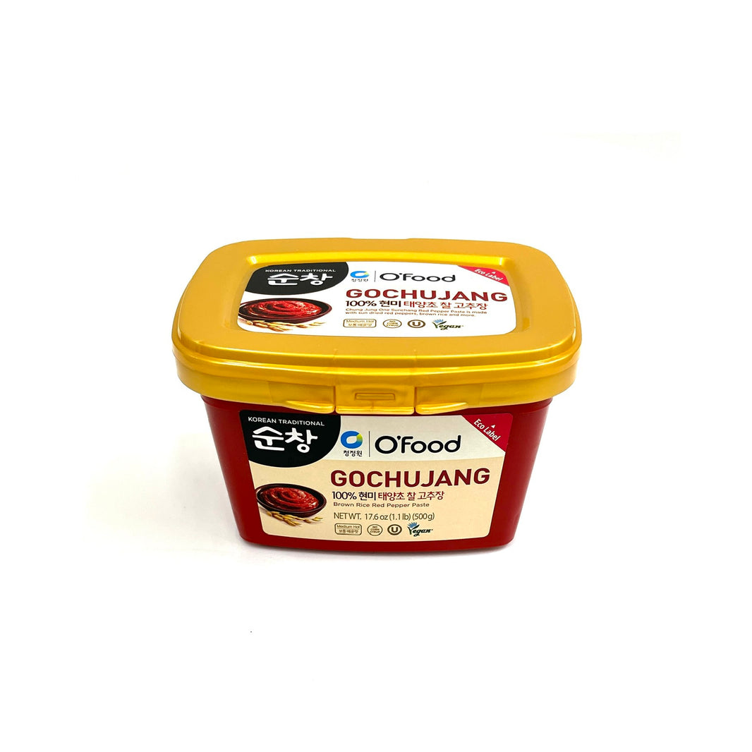 [O'food] Sunchang Gochujang Brown Rice Red Papper Paste / 오푸드 순창 100% 현미 태양초 찰 고추장 (500g)