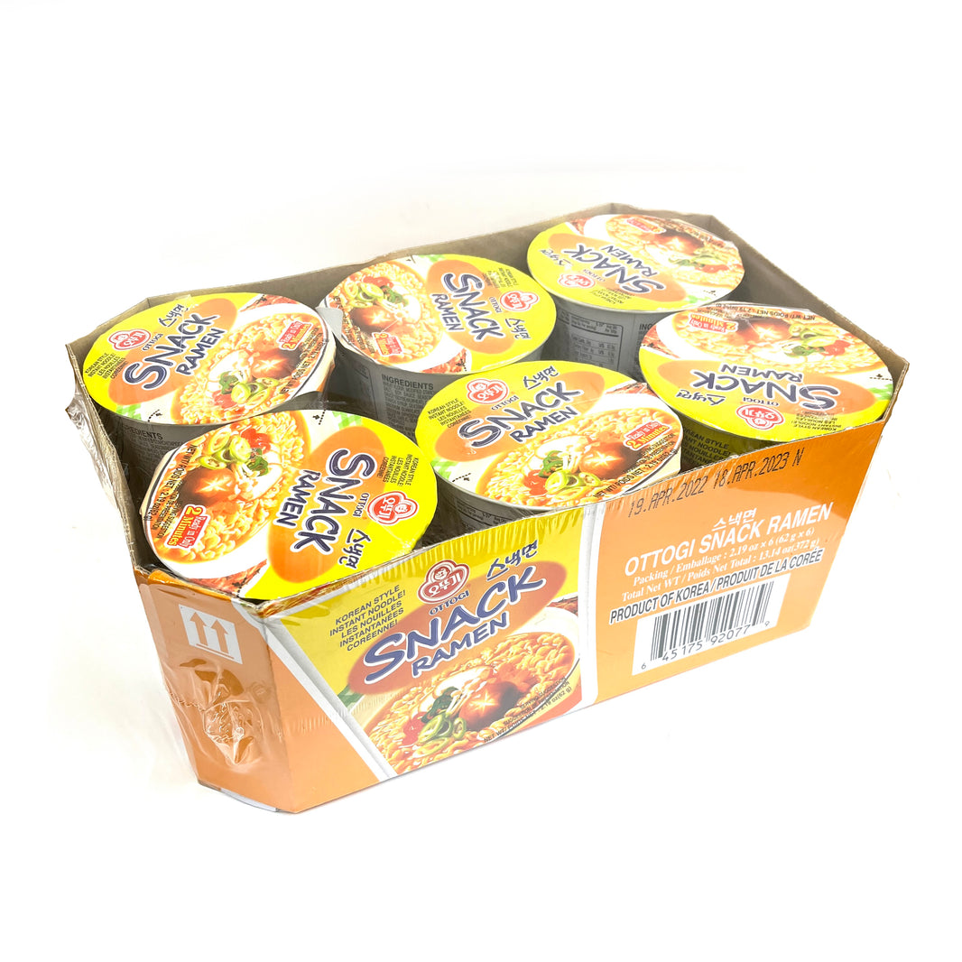 [Ottogi] Snack Ramen Cup / 오뚜기 스낵면 컵 라면 작은컵 (6pks)