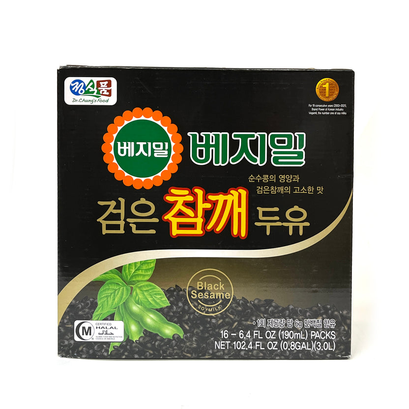[Chung's Food] Vegemil Black Sesame Soy Milk / 정식품 베지밀 검은 참깨 두유 (16pk/