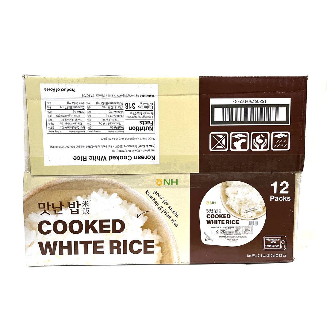 [NH] Cooked White Rice / 농협 맛난 밥 (12pc box)