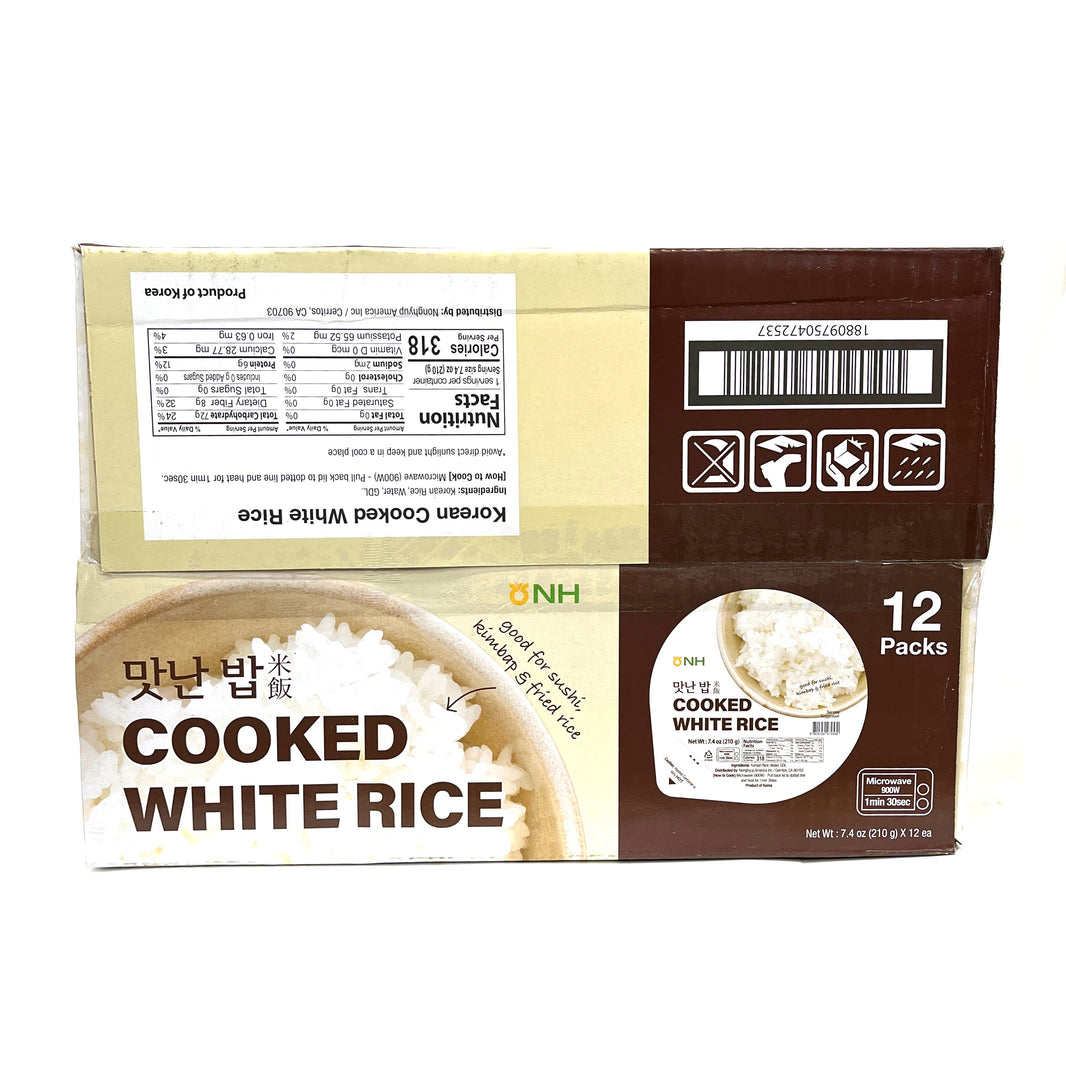 [NH] Cooked White Rice / 농협 맛난 밥 즉석밥 (210g X 12 ea)