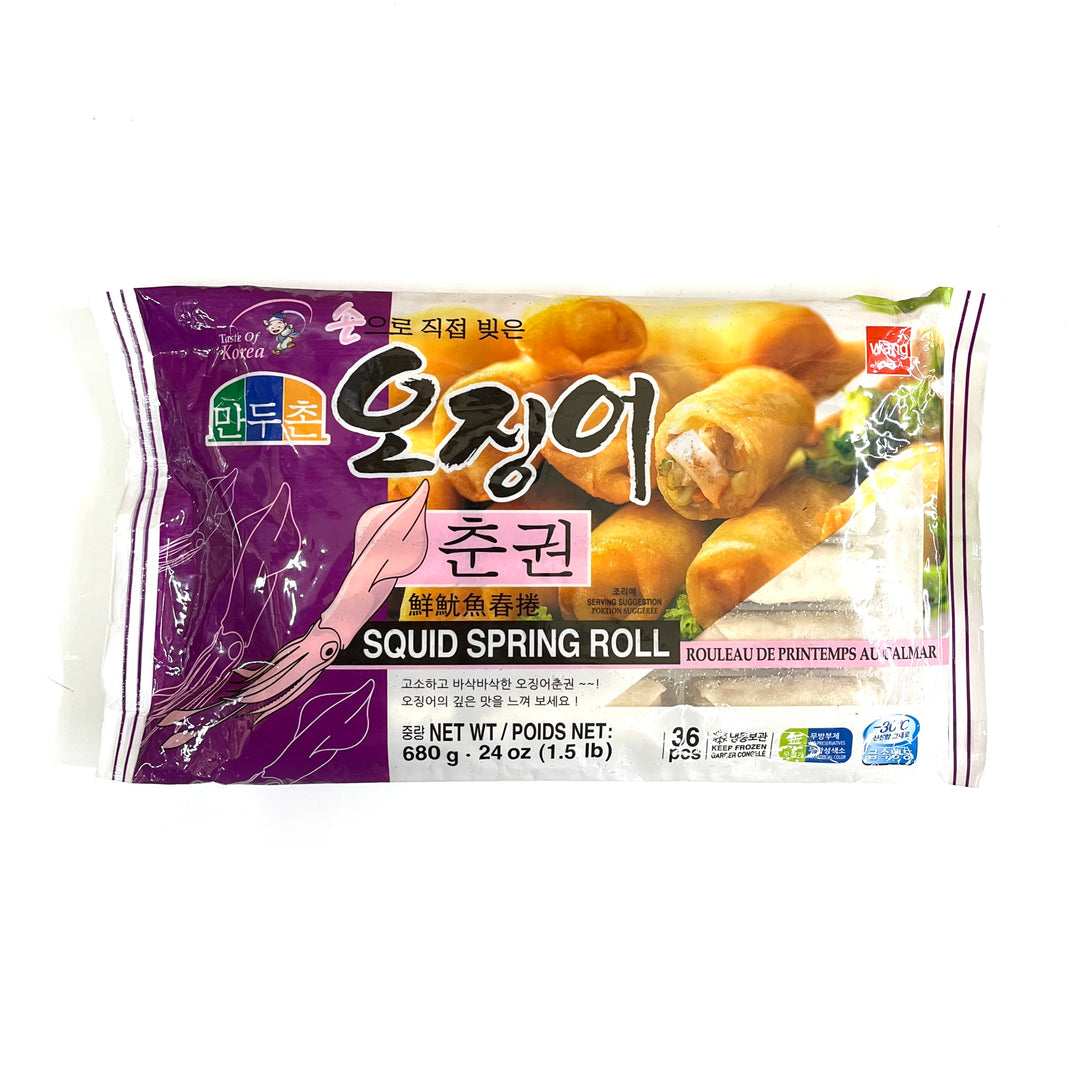[Wang] Squid Spring Roll / 만두촌 오징어 춘권 (680g)
