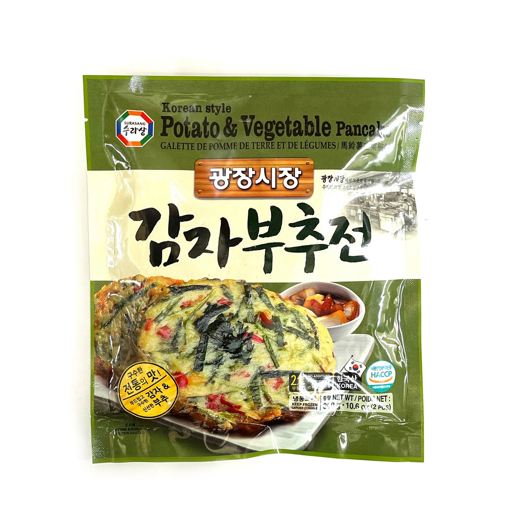 [Surasang] Korean Style Potato & Vegetable Pancakes / 수라상 광장시장 감자 부추 전 (300g)