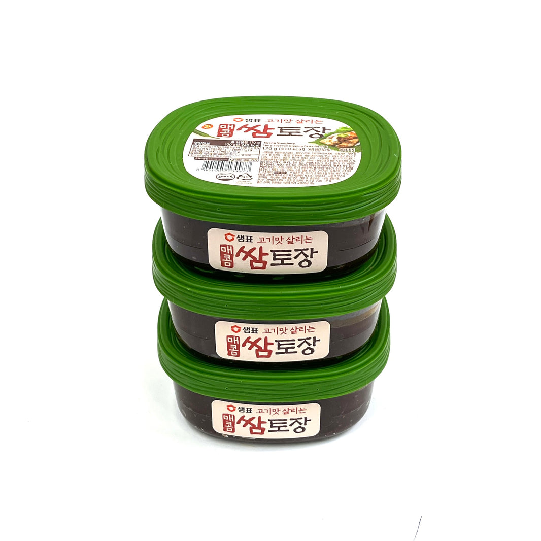 [Sempio] Seasoned Soybean Paste (Spicy) / 샘표 매콤 쌈 토장 (170g x3)