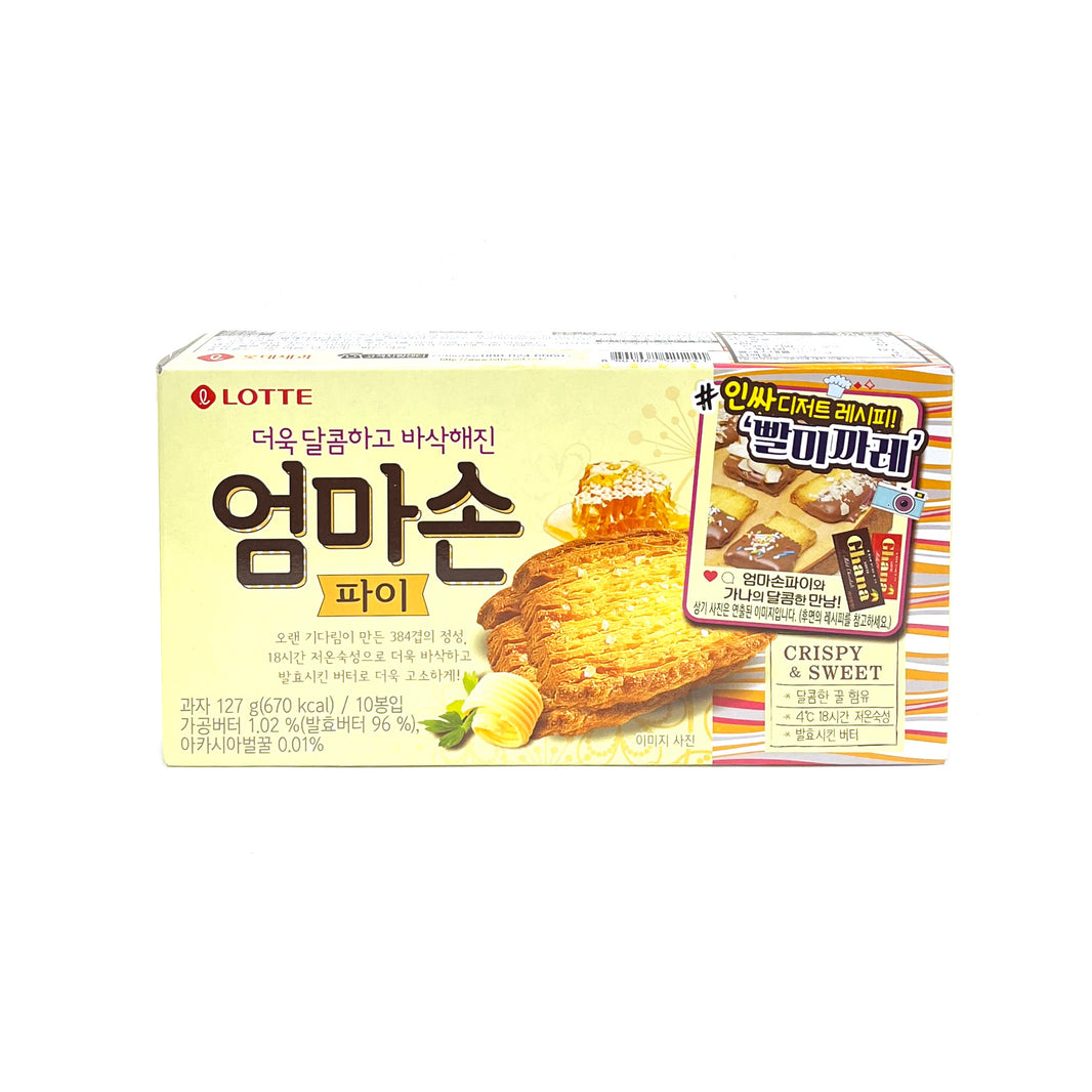 [Lotte] Korean Cracker Crispy & Sweek / 롯데 엄마손 파이 (127g)