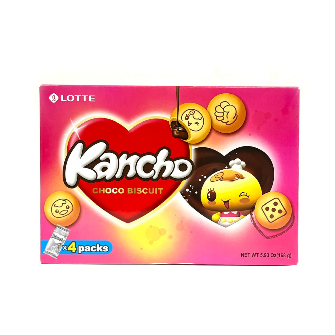 [Lotte] Kancho Choco Biscuit / 롯데 칸쵸 초코 (168g)