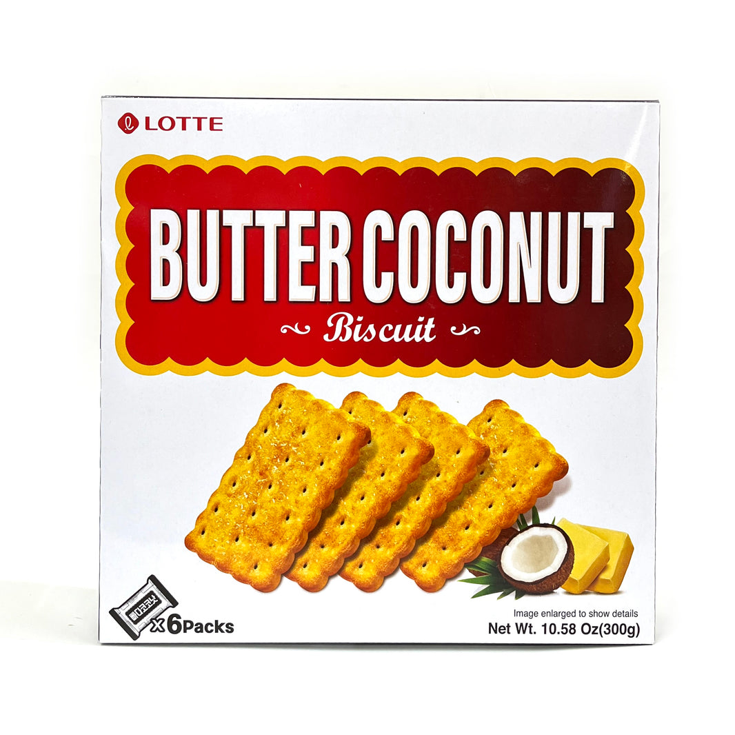 [Lotte] Butter Coconut Biscuit/롯데 빠다코코넛 (10.58oz)