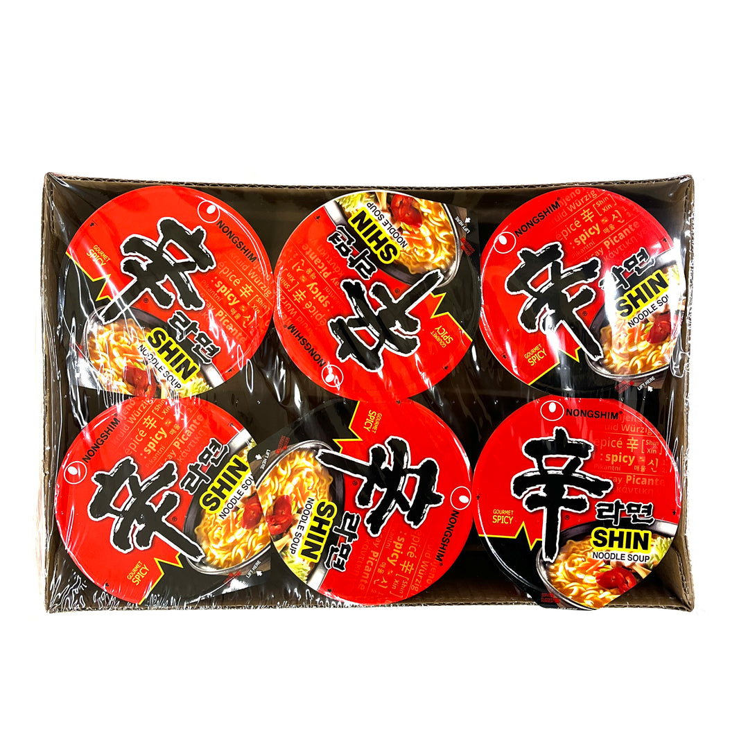 [Nongshim] Shin Ramen 6-Cup / 농심 신라면 컵 라면 작은컵(6pk)