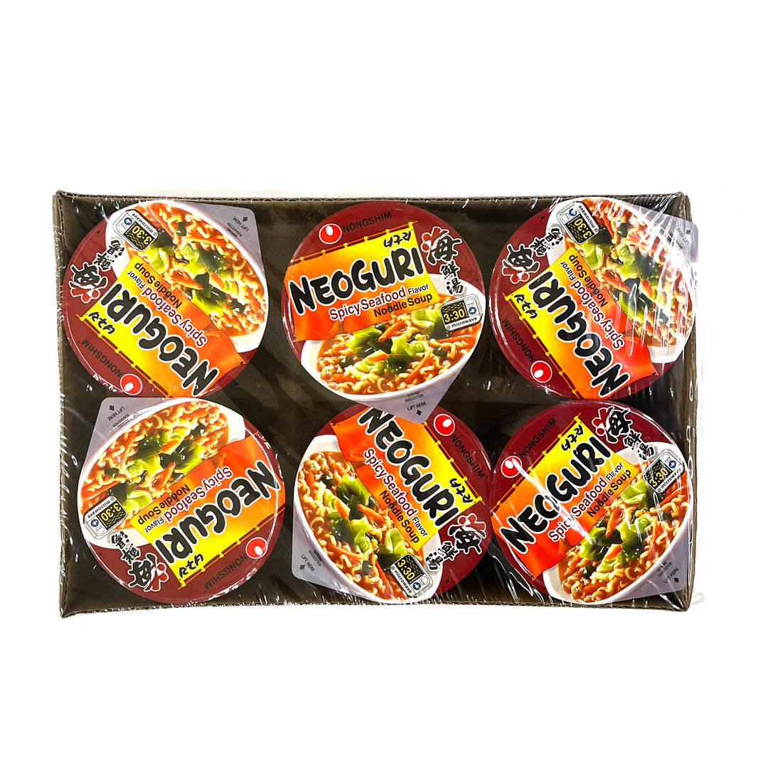 [Nongshim] Neoguri 6-Cup / 농심 너구리 컵 라면 작은컵(6pk)