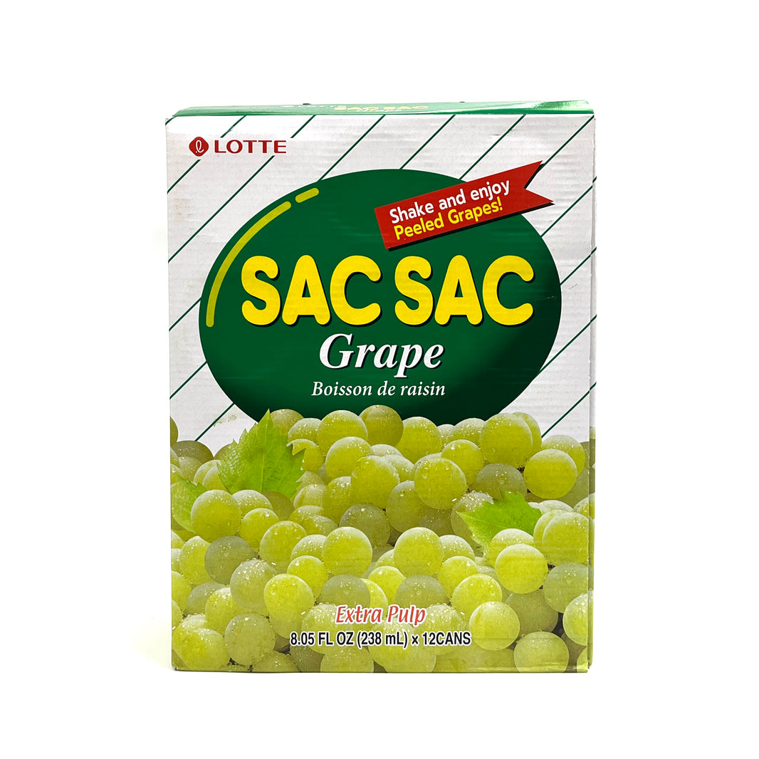 [Lotte] Sac Sac Grape Drink / 롯데 쌕쌕 포도 (328ml x12Cans)