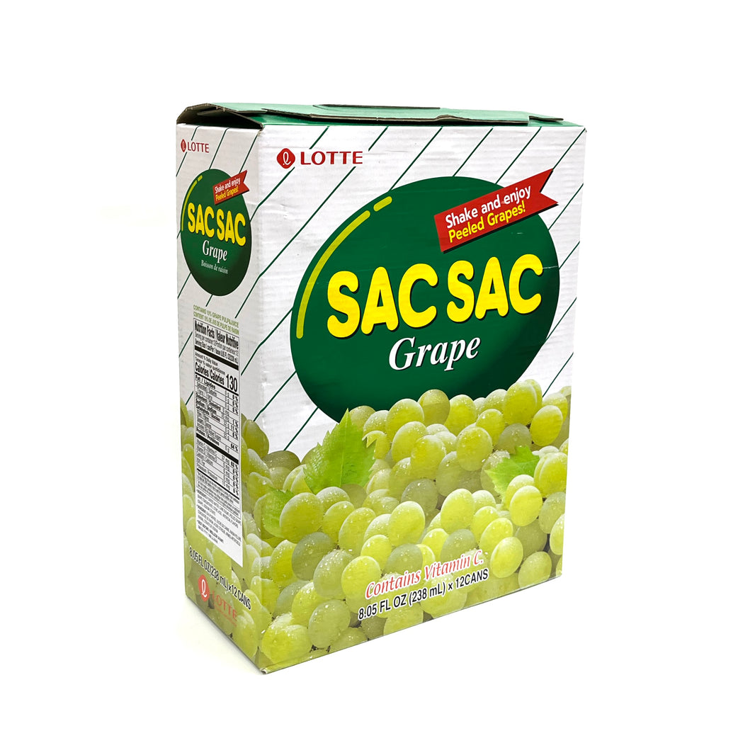 [Lotte] Sac Sac Grape Drink / 롯데 쌕쌕 포도 (328ml x12Cans)