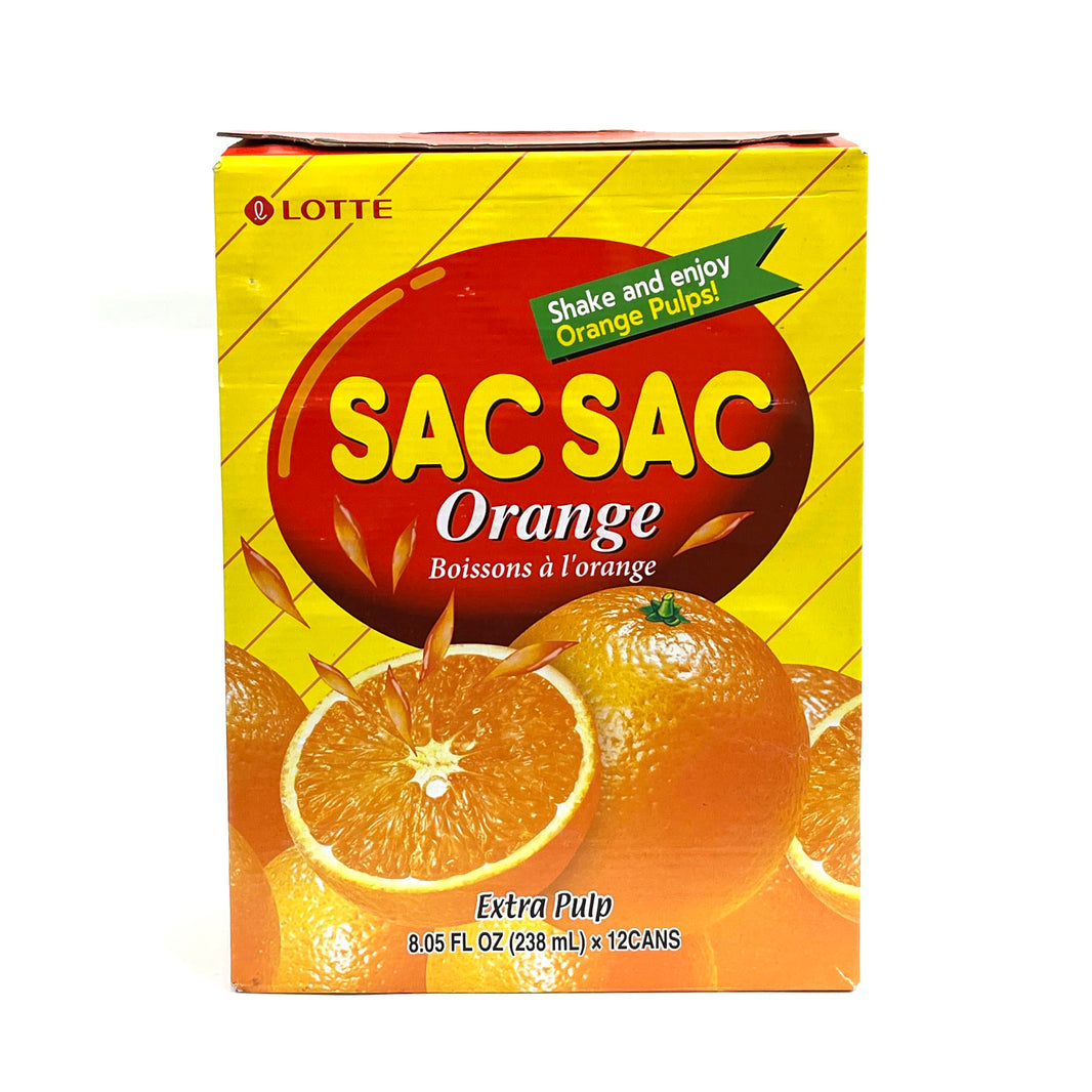 [Lotte] Sac Sac Orange Drink / 롯데 쌕쌕 오렌지 (328ml x12Cans)