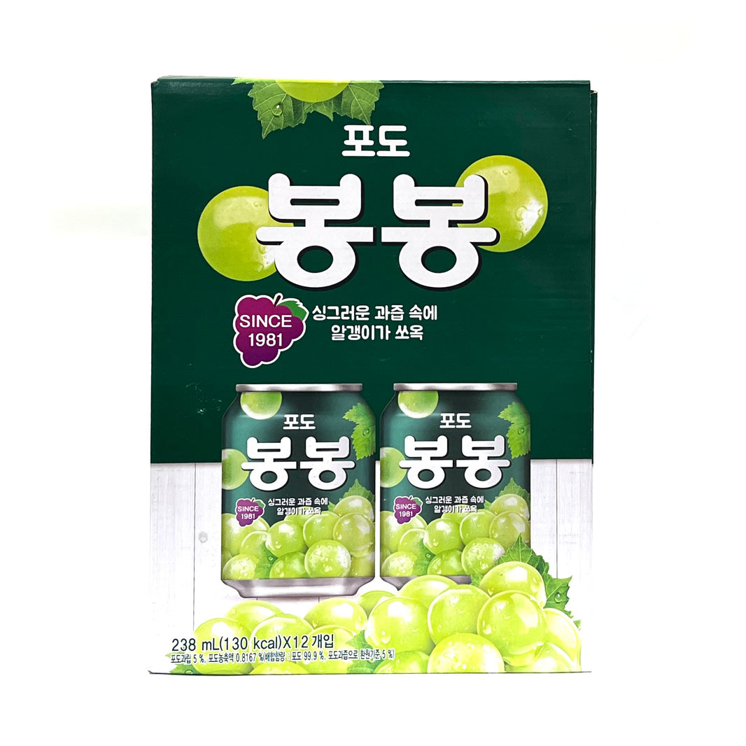 [Haitai] BongBong Grape Drink / 해태 봉봉 포도 (238ml x 12cans)