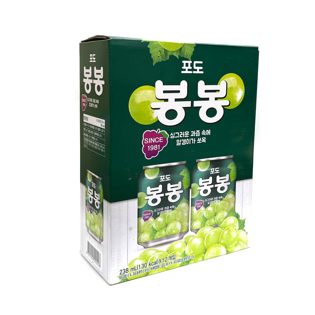 [Haitai] BongBong Grape Drink / 해태 봉봉 포도 (238ml x 12cans)