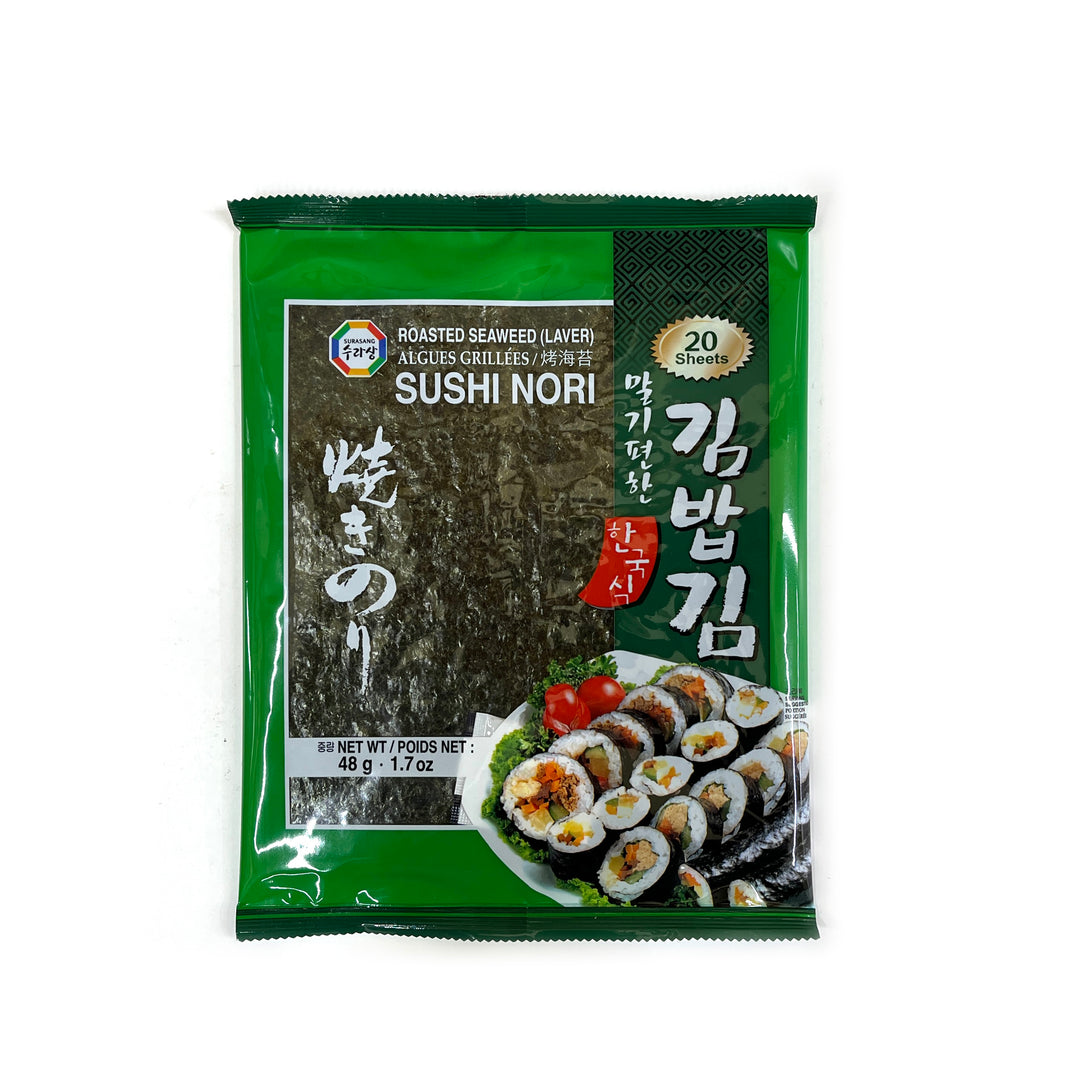 [Surasang] Roasted Seaweed Sushi Nori / 수라상 말기편한 한국식 김밥김 (20 sheets)