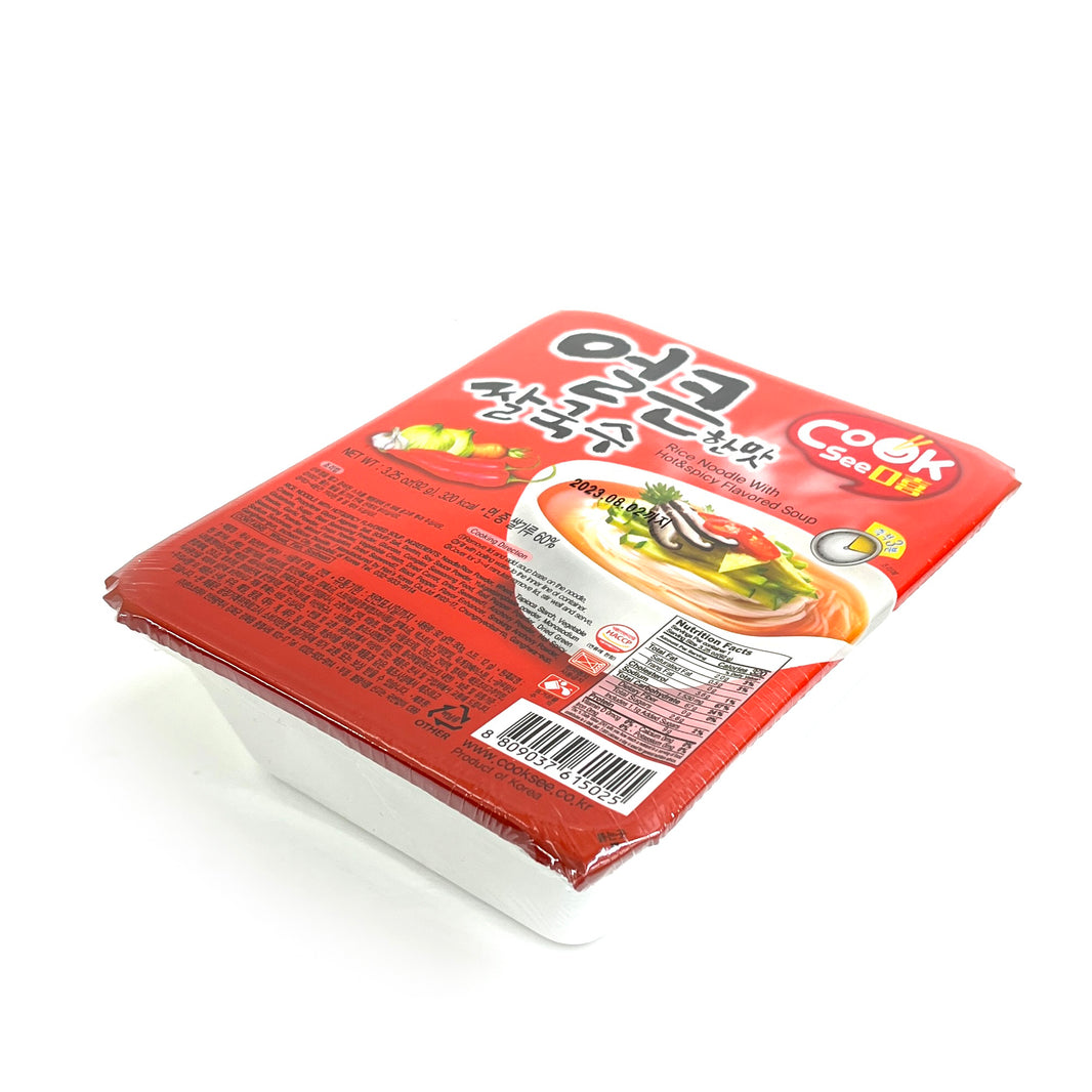 [Cooksee] Rice Noodle w. Hot & Spicy Flavored Soup / 쿡시 얼큰한맛 쌀국수 (92g)