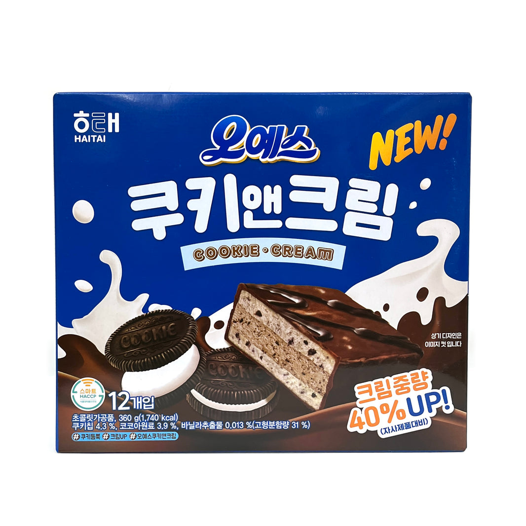 [Haitai] OH YES Cookie & Cream / 해태 오예스 쿠키 앤 크림 (360g)